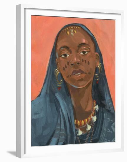 Wodaabe Woman I-Jacob Green-Framed Art Print