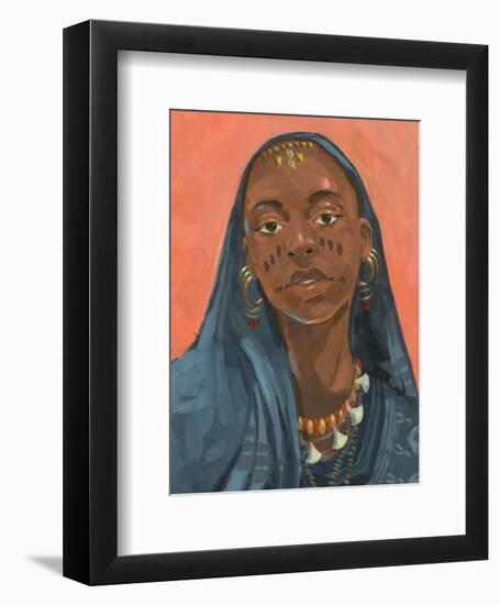 Wodaabe Woman I-Jacob Green-Framed Art Print