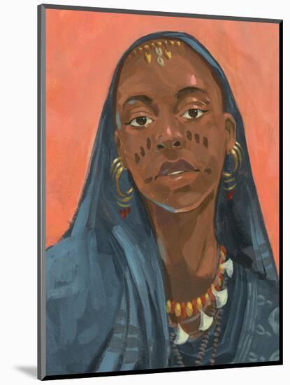 Wodaabe Woman I-Jacob Green-Mounted Art Print