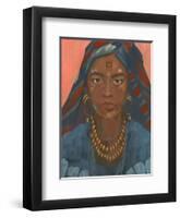 Wodaabe Woman II-Jacob Green-Framed Art Print