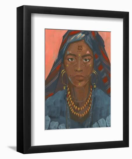 Wodaabe Woman II-Jacob Green-Framed Art Print