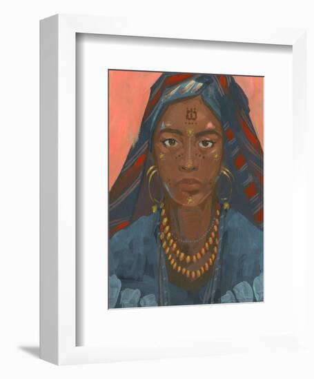 Wodaabe Woman II-Jacob Green-Framed Art Print