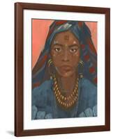 Wodaabe Woman II-Jacob Green-Framed Art Print