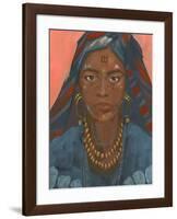 Wodaabe Woman II-Jacob Green-Framed Art Print