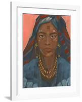 Wodaabe Woman II-Jacob Green-Framed Art Print