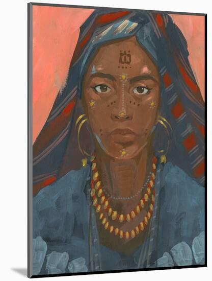 Wodaabe Woman II-Jacob Green-Mounted Art Print