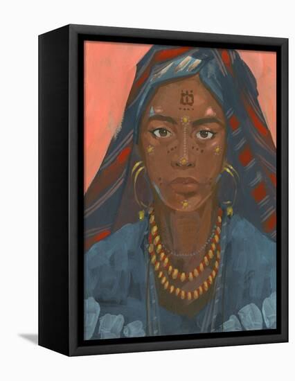 Wodaabe Woman II-Jacob Green-Framed Stretched Canvas