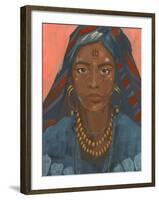 Wodaabe Woman II-Jacob Green-Framed Art Print