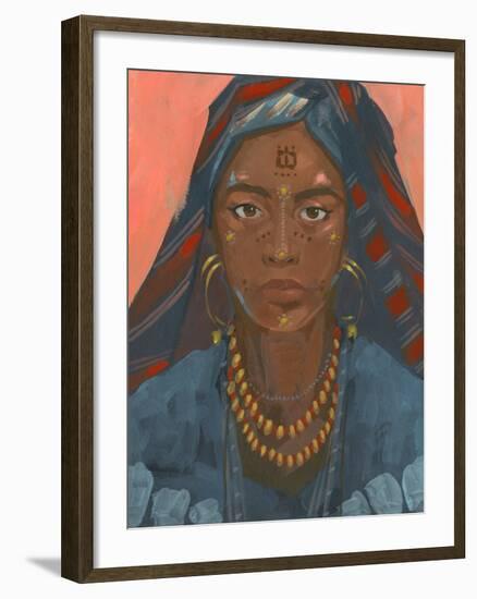 Wodaabe Woman II-Jacob Green-Framed Art Print