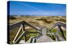 Wodden Path in the Dunes, Amrum Island, Northern Frisia, Schleswig-Holstein, Germany-Sabine Lubenow-Stretched Canvas