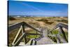 Wodden Path in the Dunes, Amrum Island, Northern Frisia, Schleswig-Holstein, Germany-Sabine Lubenow-Stretched Canvas