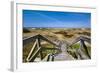 Wodden Path in the Dunes, Amrum Island, Northern Frisia, Schleswig-Holstein, Germany-Sabine Lubenow-Framed Photographic Print