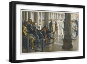 Woe Unto You, Scribes and Pharisees, Illustration from 'The Life of Our Lord Jesus Christ', 1886-94-James Tissot-Framed Giclee Print