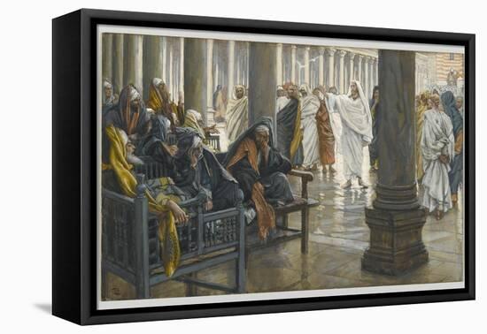 Woe Unto You, Scribes and Pharisees, Illustration from 'The Life of Our Lord Jesus Christ', 1886-94-James Tissot-Framed Stretched Canvas