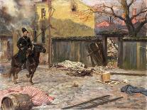 Battle of Olszynk Grochowsk, Warsaw, 25 February 1831, 1912-Wojciech Kossak-Framed Stretched Canvas