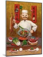 Wok-Man, Chinese Chef-John Howard-Mounted Giclee Print