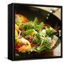 Wok Stir Fry with Selective Focus-evren_photos-Framed Stretched Canvas