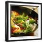 Wok Stir Fry with Selective Focus-evren_photos-Framed Photographic Print