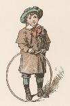 Young Boy with His Hula Hoop-Woldemar Friedirich-Art Print