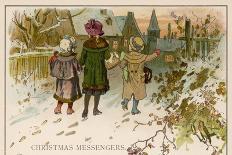 Children Take Christmas Gifts to Underprivileged Villagers-Woldemar Friedrich-Art Print