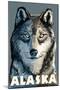 Wolf, Alaska-Lantern Press-Mounted Art Print