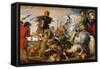 Wolf and Fox Hunt, c.1616-Peter Paul Rubens-Framed Stretched Canvas