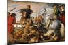 Wolf and Fox Hunt, c.1616-Peter Paul Rubens-Mounted Giclee Print