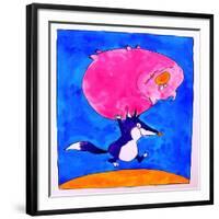 Wolf and Pig-Maylee Christie-Framed Giclee Print