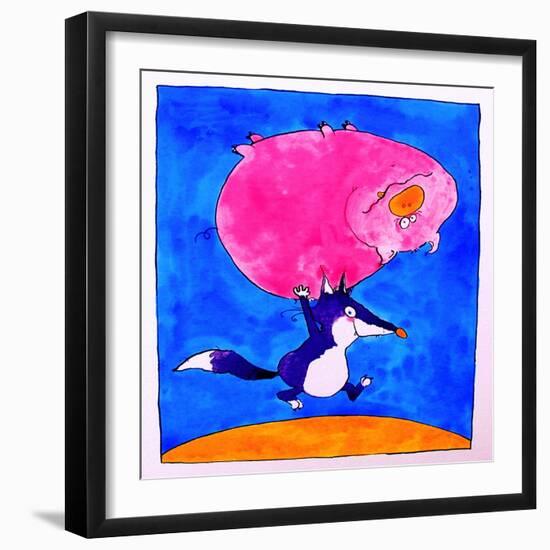 Wolf and Pig-Maylee Christie-Framed Giclee Print