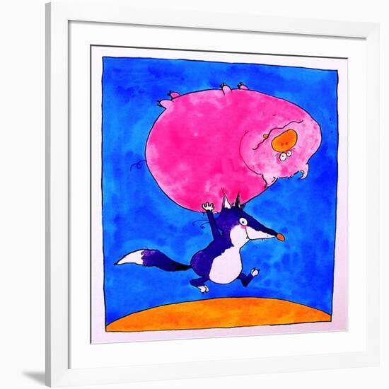 Wolf and Pig-Maylee Christie-Framed Giclee Print