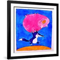 Wolf and Pig-Maylee Christie-Framed Giclee Print