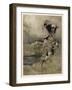 Wolf and Seven Kids-Arthur Rackham-Framed Art Print