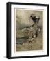 Wolf and Seven Kids-Arthur Rackham-Framed Art Print