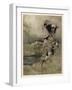 Wolf and Seven Kids-Arthur Rackham-Framed Art Print