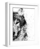 Wolf At Attention-Brandon Wong-Framed Art Print