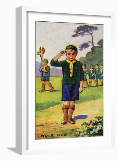 Wolf Cub, 1923-English School-Framed Giclee Print