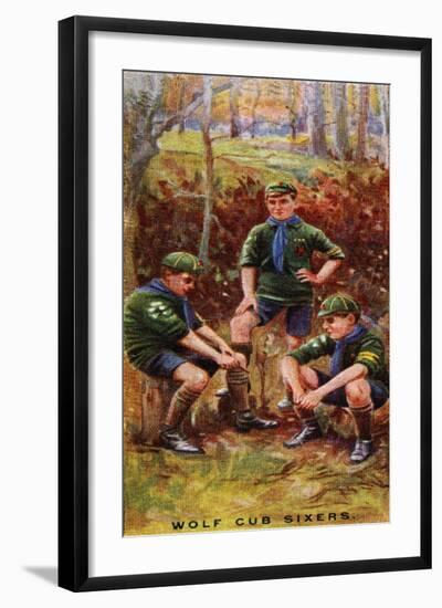 Wolf Cub Sixers, 1929-English School-Framed Giclee Print