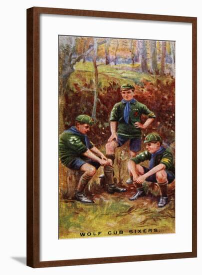 Wolf Cub Sixers, 1929-English School-Framed Giclee Print