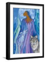 Wolf Guardian-Maxine Noel-Framed Art Print