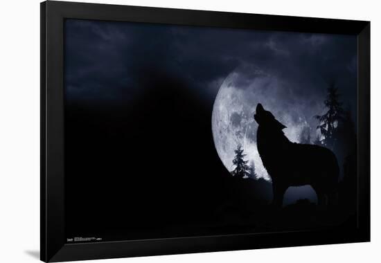 Wolf - Howl-Trends International-Framed Poster