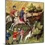 Wolf Hunt, from a Book by Gaston Phebus De Foix (1331-91)-null-Mounted Giclee Print