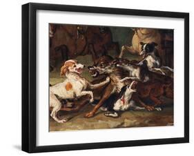 Wolf Hunting-Alexandre-Francois Desportes-Framed Giclee Print