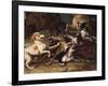 Wolf Hunting-Alexandre-Francois Desportes-Framed Giclee Print