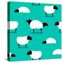 Wolf in Sheeps Clothing Seamless Background Idiom-adrian_n-Stretched Canvas