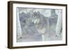 Wolf in the Mist-Gordon Semmens-Framed Photographic Print