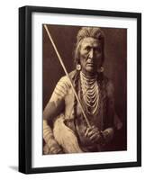 Wolf, Indian Apsaroke (Wolf - Apsaroke also Sometimes Written Absaroke) Photo Taken from Volume 4 O-Edward Sheriff Curtis-Framed Giclee Print