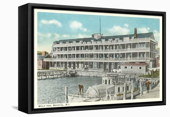 Wolf Inn, Bristol, Rhode Island-null-Framed Stretched Canvas