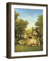 Wolf Lies Down with the Lamb-Dan Craig-Framed Giclee Print