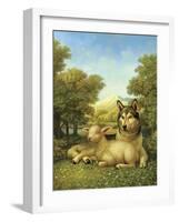 Wolf Lies Down with the Lamb-Dan Craig-Framed Giclee Print