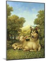Wolf Lies Down with the Lamb-Dan Craig-Mounted Giclee Print